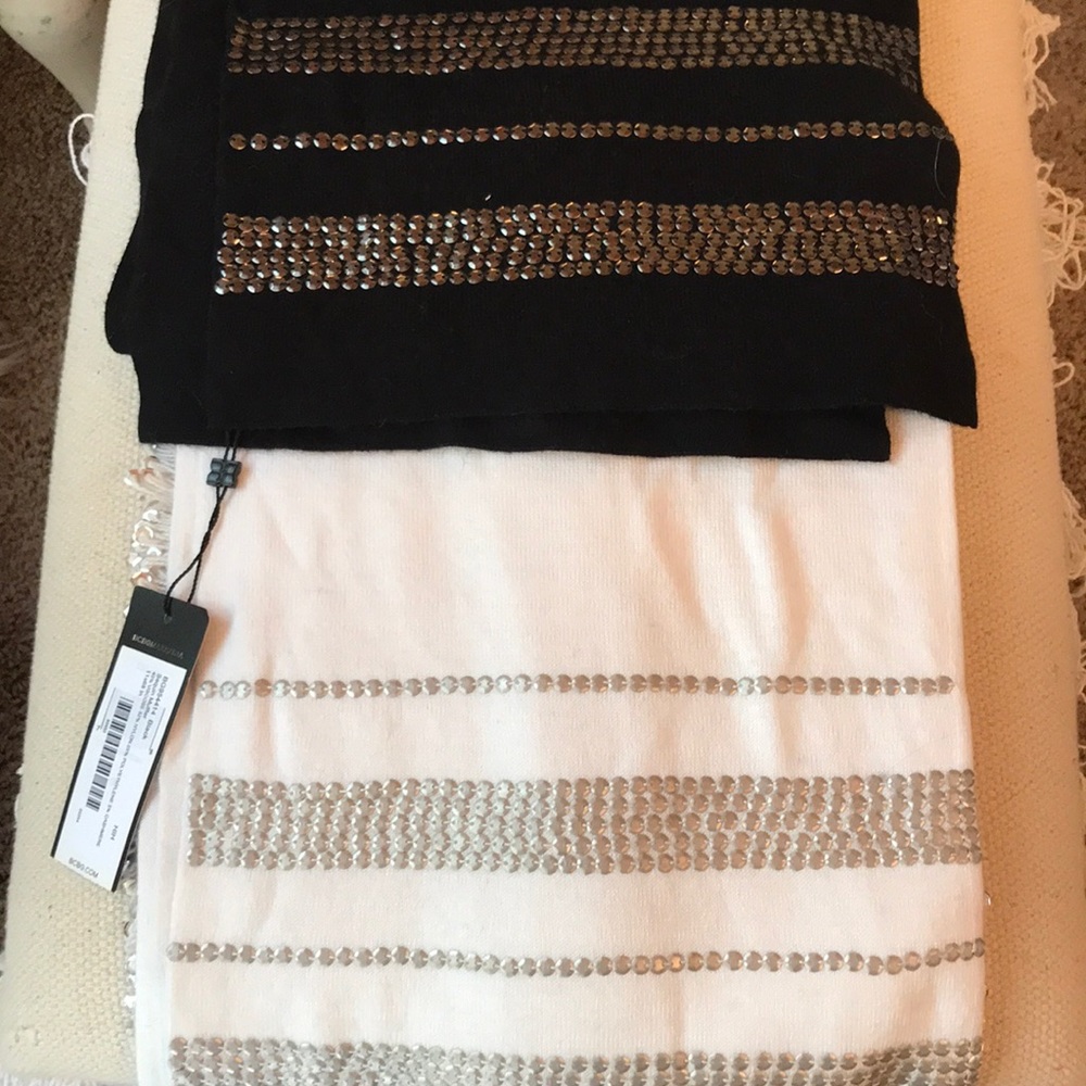 BCBG Sequin Muffler Scarf